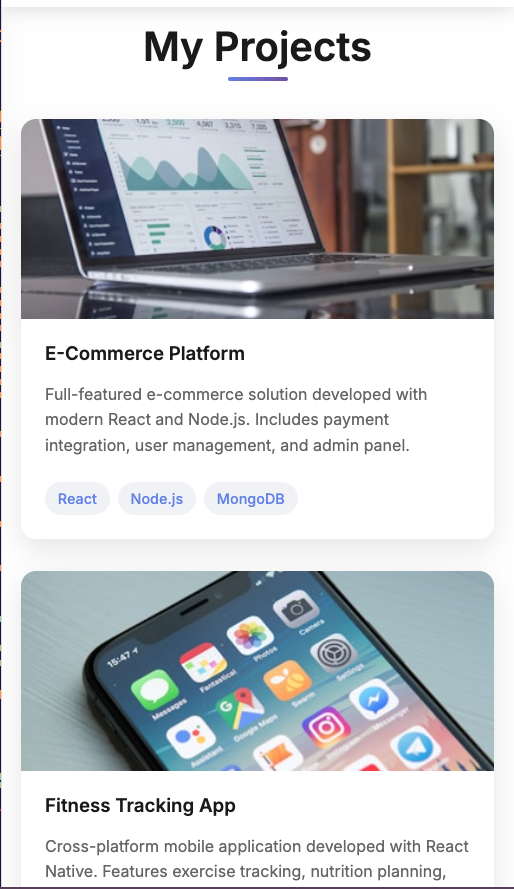 Personal Introduction Website Example 4